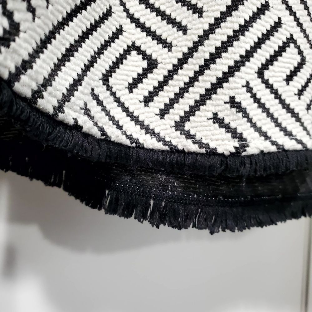 Anthropologie W5 Black and White Shirt with Fringe - Picture 5 of 6